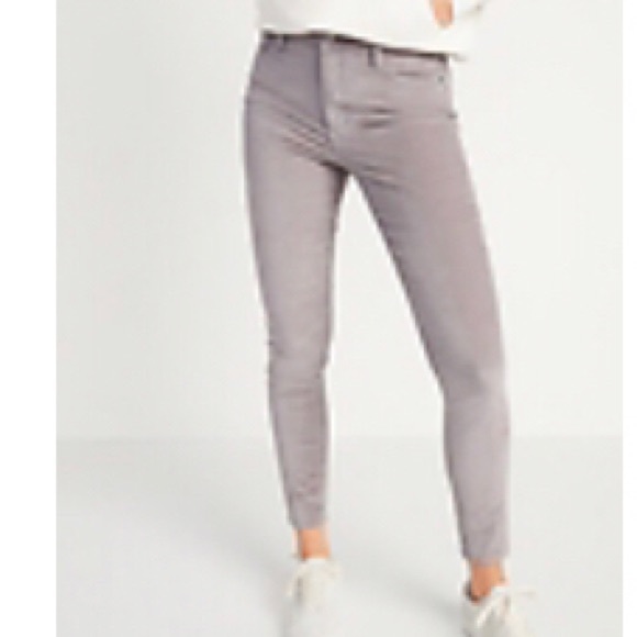 High waisted skinny velvet jeans - Picture 11 of 11